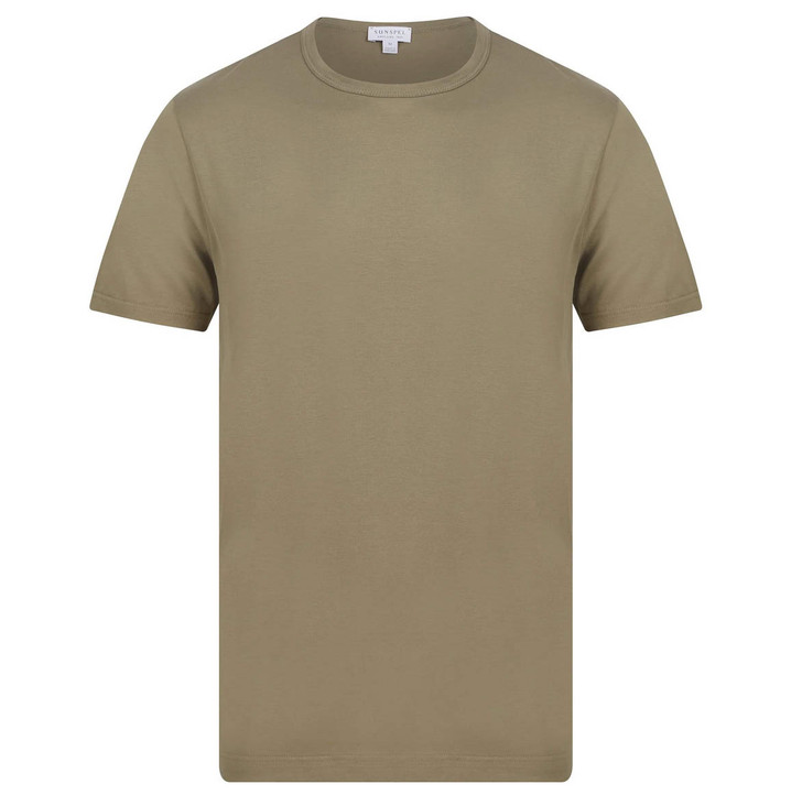 Sunspel T-Shirt Classic Tee in Caper Green