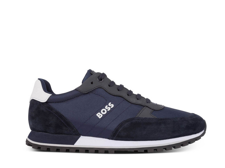 Hugo Boss Mens Trainers Parkour L Runn Trainers in Dark Blue