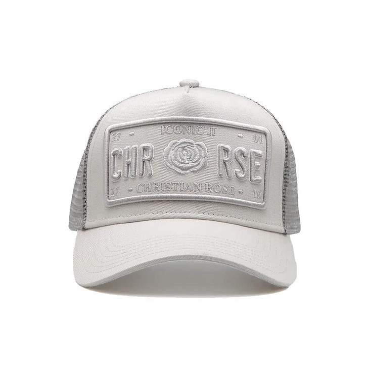 CHRISTIAN ROSE ICONIC PLATE II WHITE