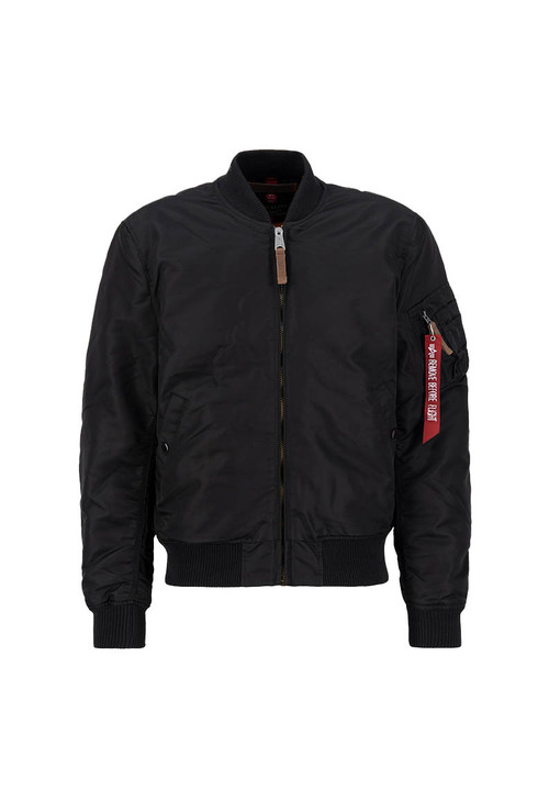 Alpha Industries Mens Bomber Jacket MA-1 VF 59 Flight Jacket in Black