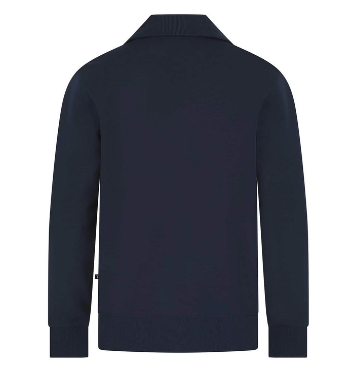 Ted Baker Mens Jumper Half Zip Funnel Neck Top in Navy Blue