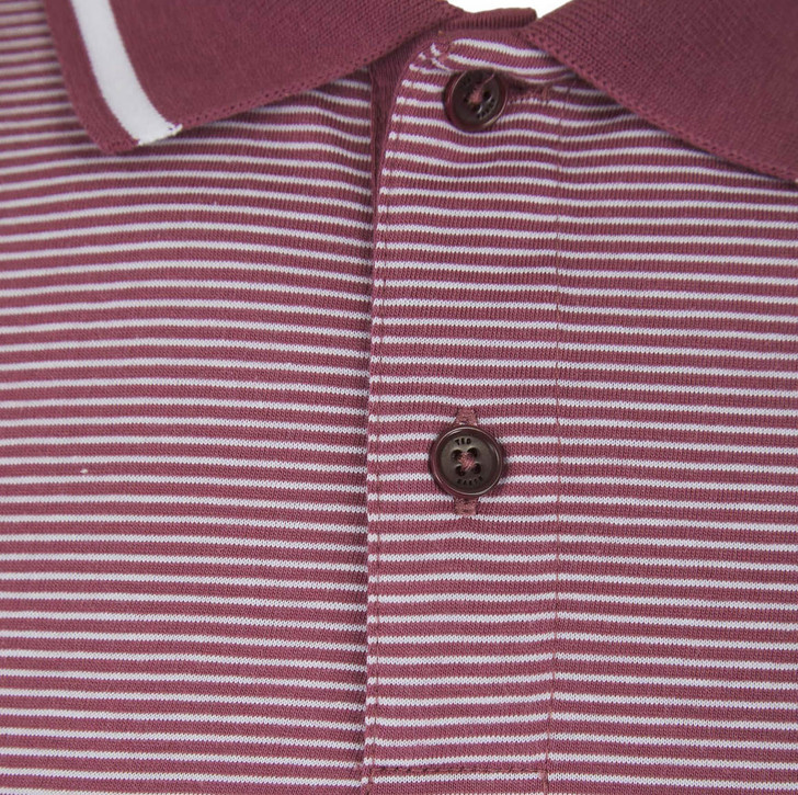 Ted Baker Mens Polo Shirt Taigaa in Burgundy Red