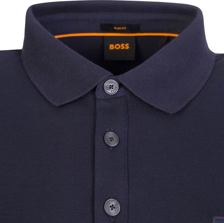 Hugo Boss Mens Polo Shirt Passenger Polo in Dark Blue