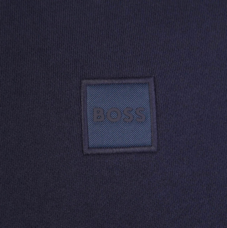 Hugo Boss Mens Sweatshirt Westart Relaxed Fit Sweat in Dark Blue