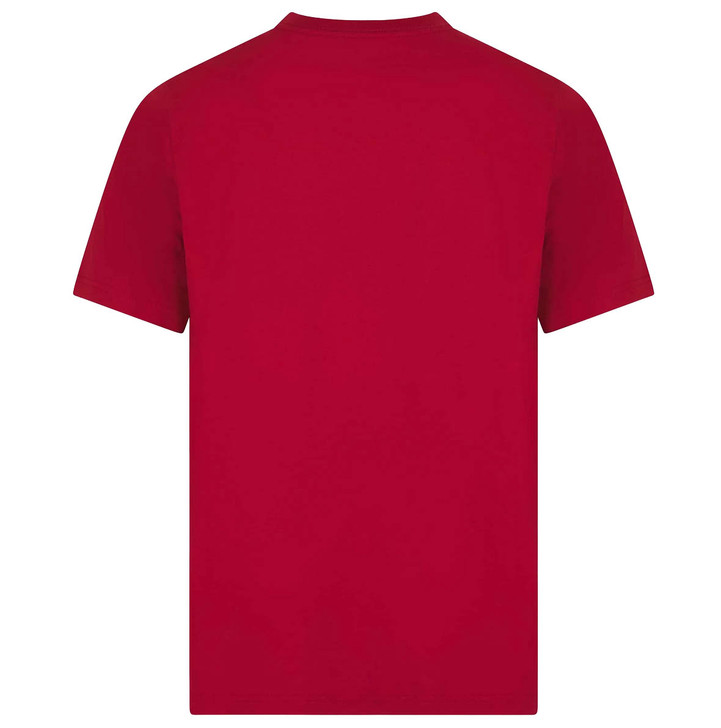 Paul Smith Mens T-Shirt Organic Zebra Logo Tee in Red