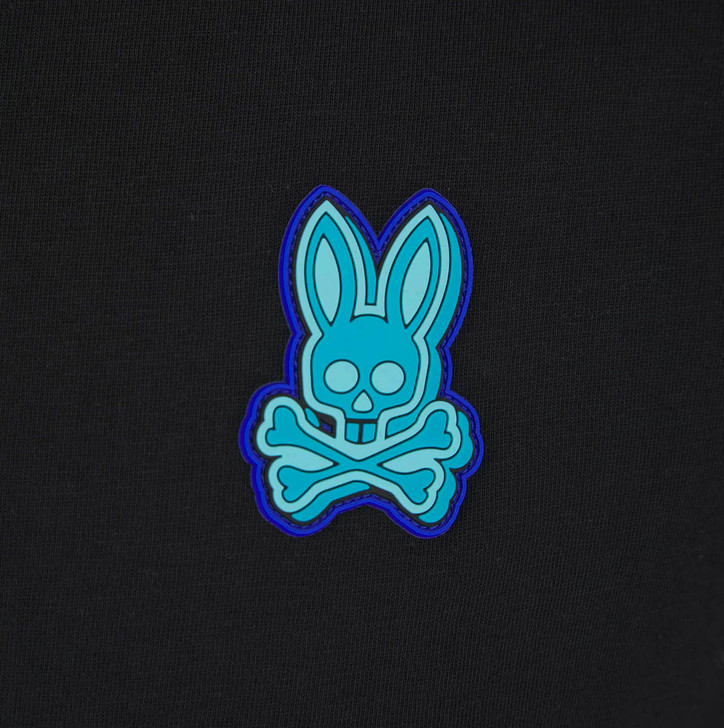 Psycho Bunny Mens T-Shirt Banks Fashion Tee in Black