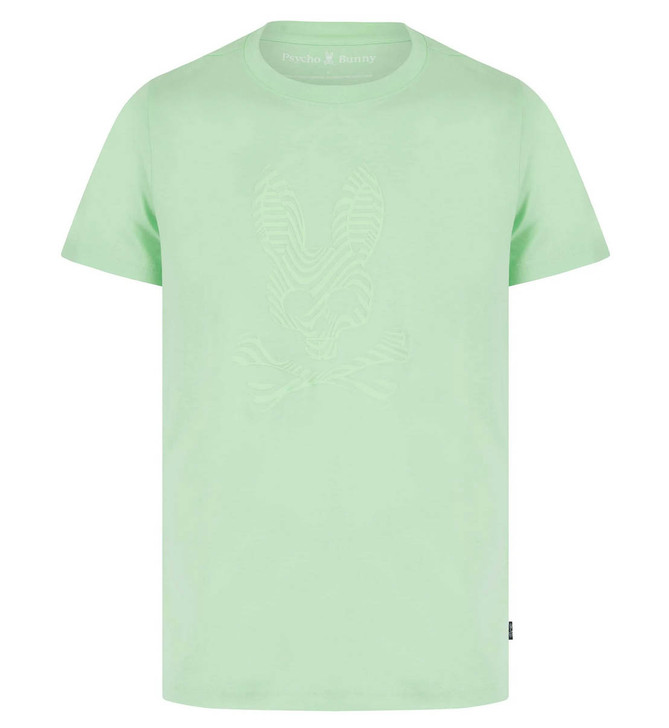 Psycho Bunny Mens T-Shirt Edge Graphic Tee in Icy Mint Green