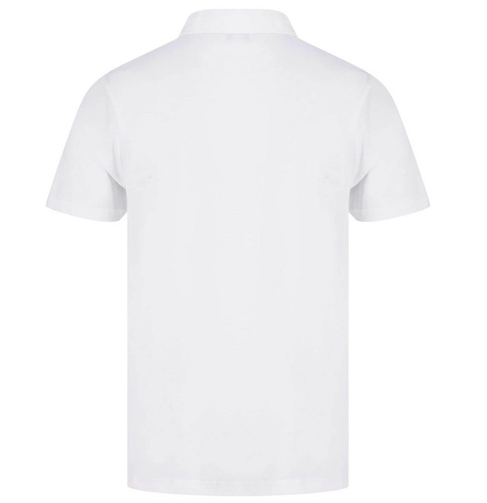 Sunspel Mens Polo Shirt Classic Jersey Polo in White