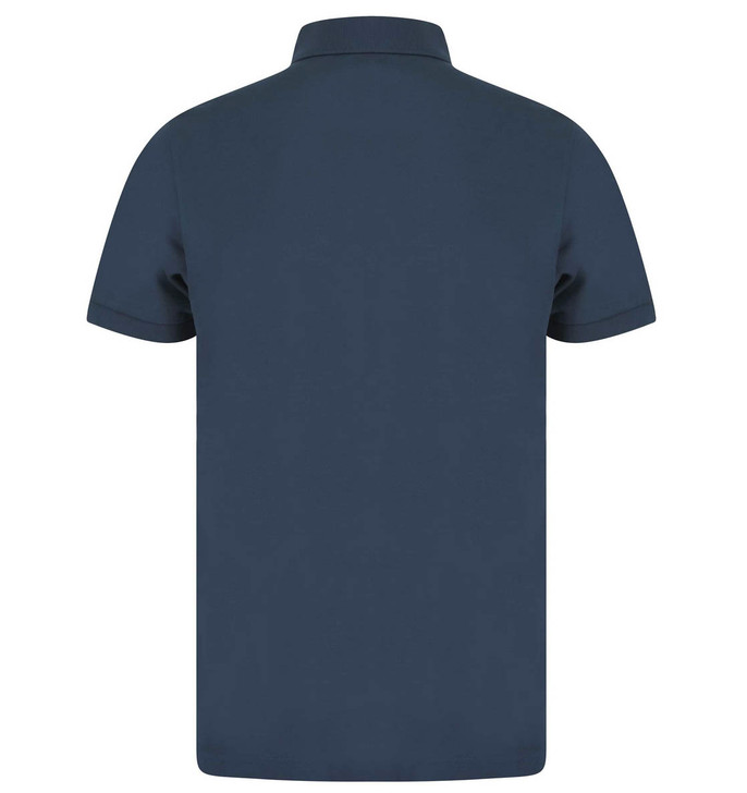 Sunspel Mens Polo Shirt Pique Polo in Shale Blue