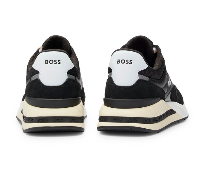Hugo Boss Mens Trainers Kurt Runn Footwear in Black