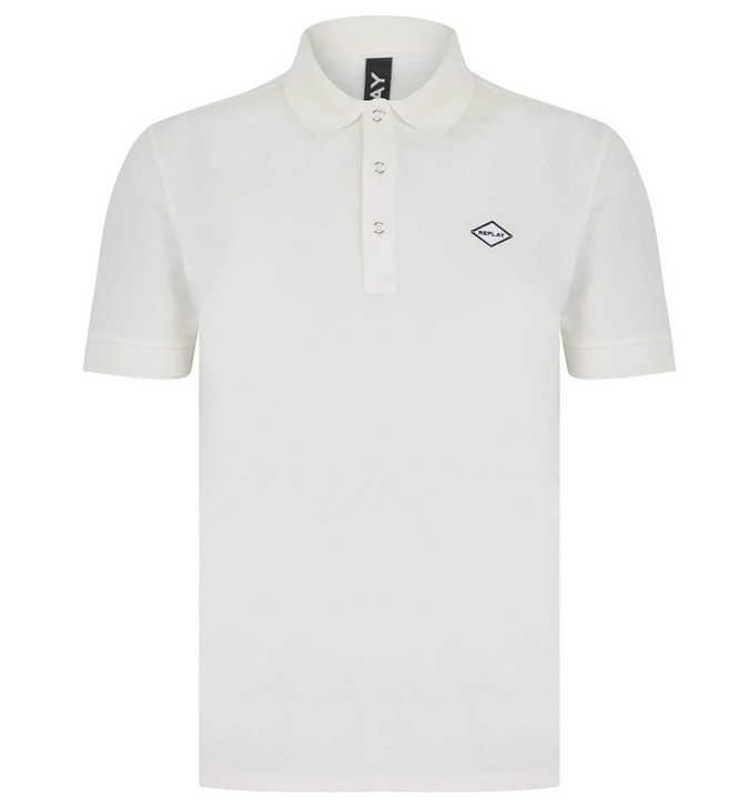 Replay Mens Polo Shirt Pique Regular Fitted