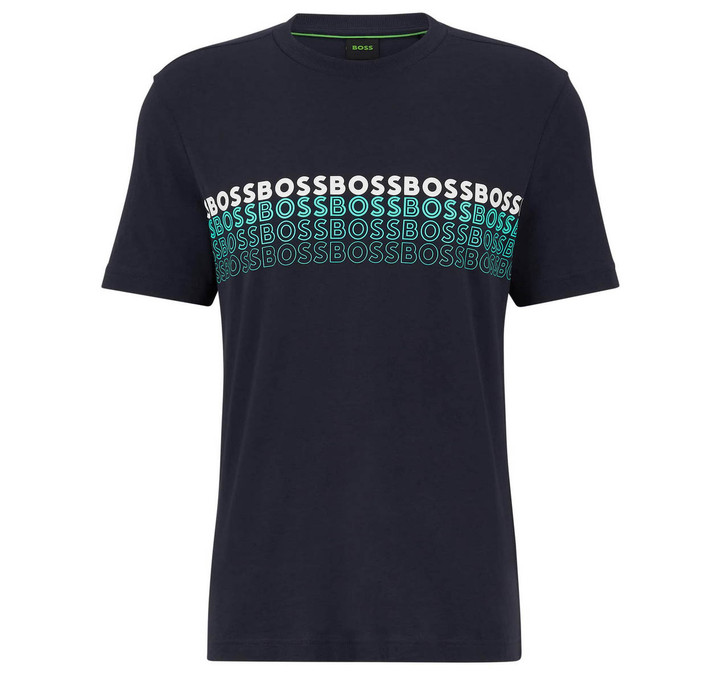 Hugo Boss Mens T-Shirt Tee 2 Multi BOSS Logo