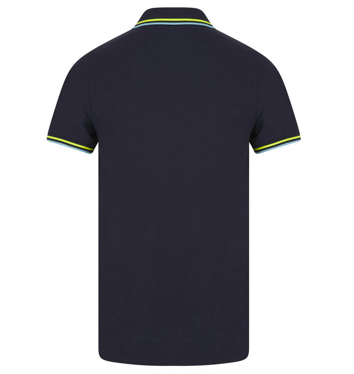 Psycho Bunny Mens Polo Shirt Banks Fashion Pique in Navy Blue