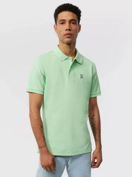 Psycho Bunny Mens Polo Shirt Classic Polo in Icy Mint