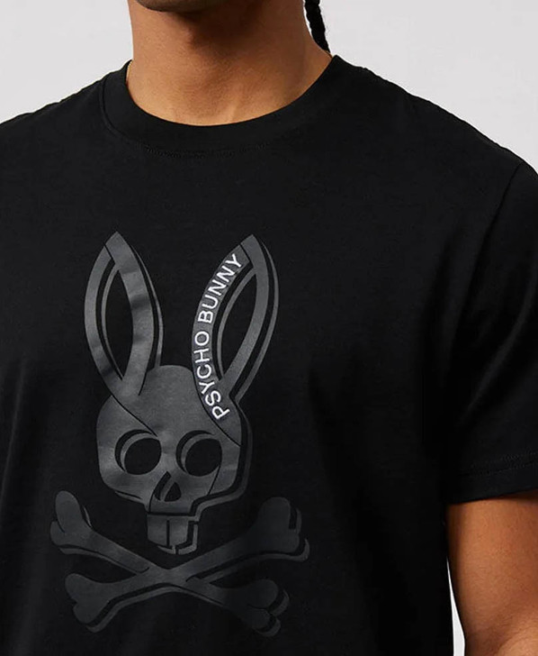 Psycho Bunny Mens T-Shirt Serge Tee in Black