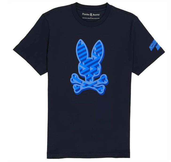 Psycho Bunny Mens T-Shirt Pisani Graphic Tee