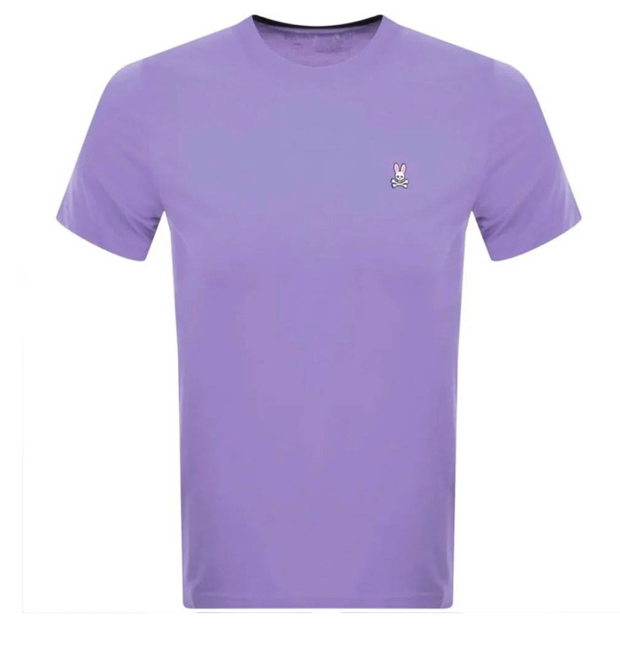 Psycho Bunny Mens T-Shirt Classic Tee in Lavender Purple