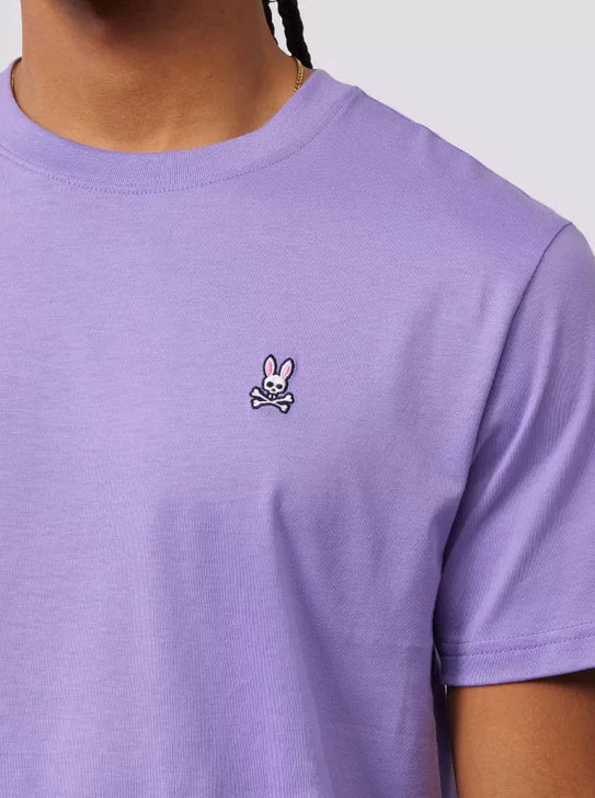 Psycho Bunny Mens T-Shirt Classic Tee in Lavender Purple