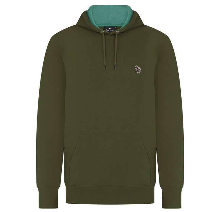 Paul Smith Mens Hoodie Zebra Badge Overhead Hoody