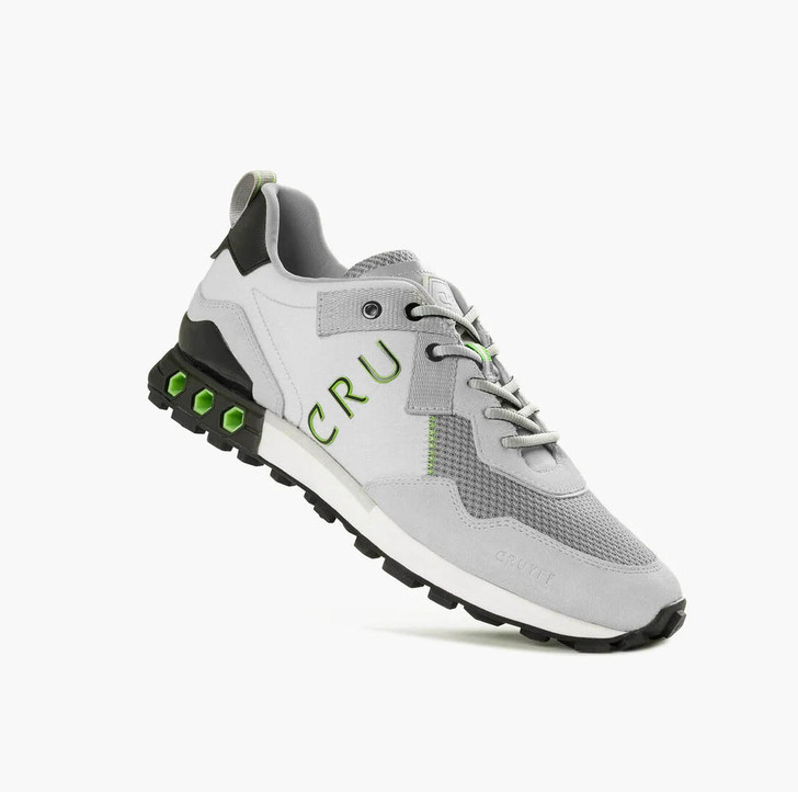 Cruyff Mens Trainers Superbia Hex in Grey / Fluo Green