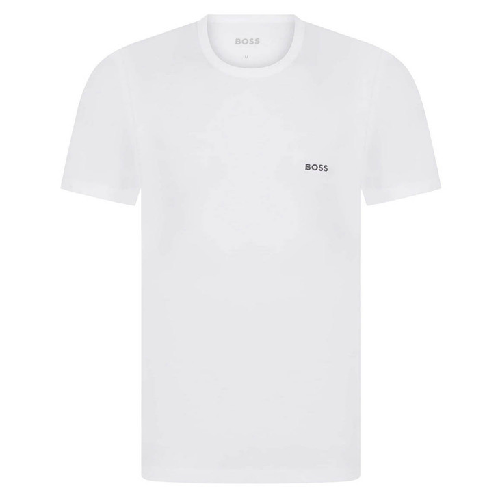 Hugo Boss T-Shirt Mens BOSS Embroidered Tee in White