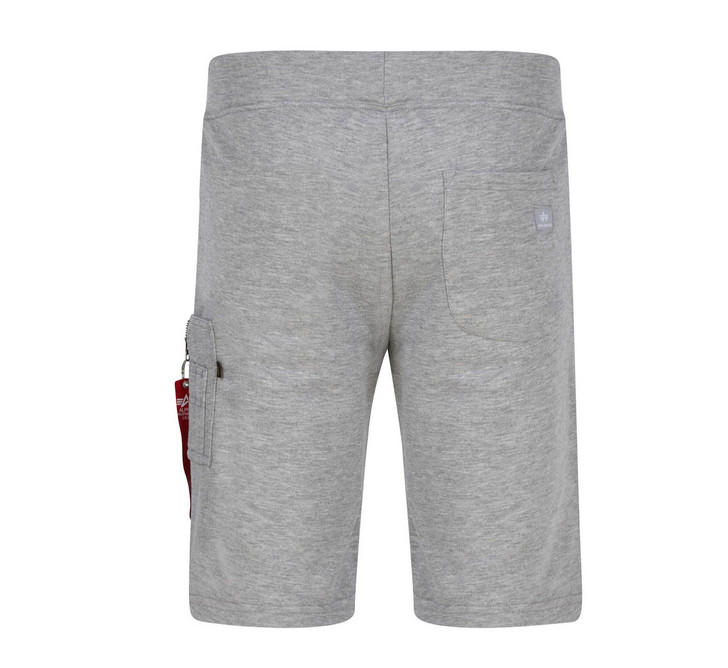 Alpha Industries Mens Shorts X Fit Cargo Sweat Shorts in Grey