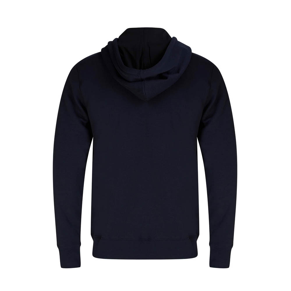 Felpa Con Cappuccio Paul Smith Zebra Badge Blu Navy – Zip Intera, Uomo