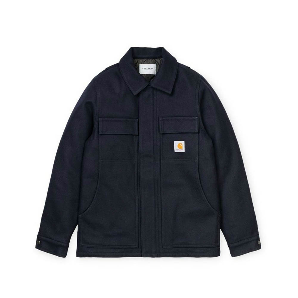 ジャケット・アウター Carhartt wip WOOL ARCTIC COAT Carhartt Wip Wool Arctic Coat heavyweight 22 oz Jacket Black