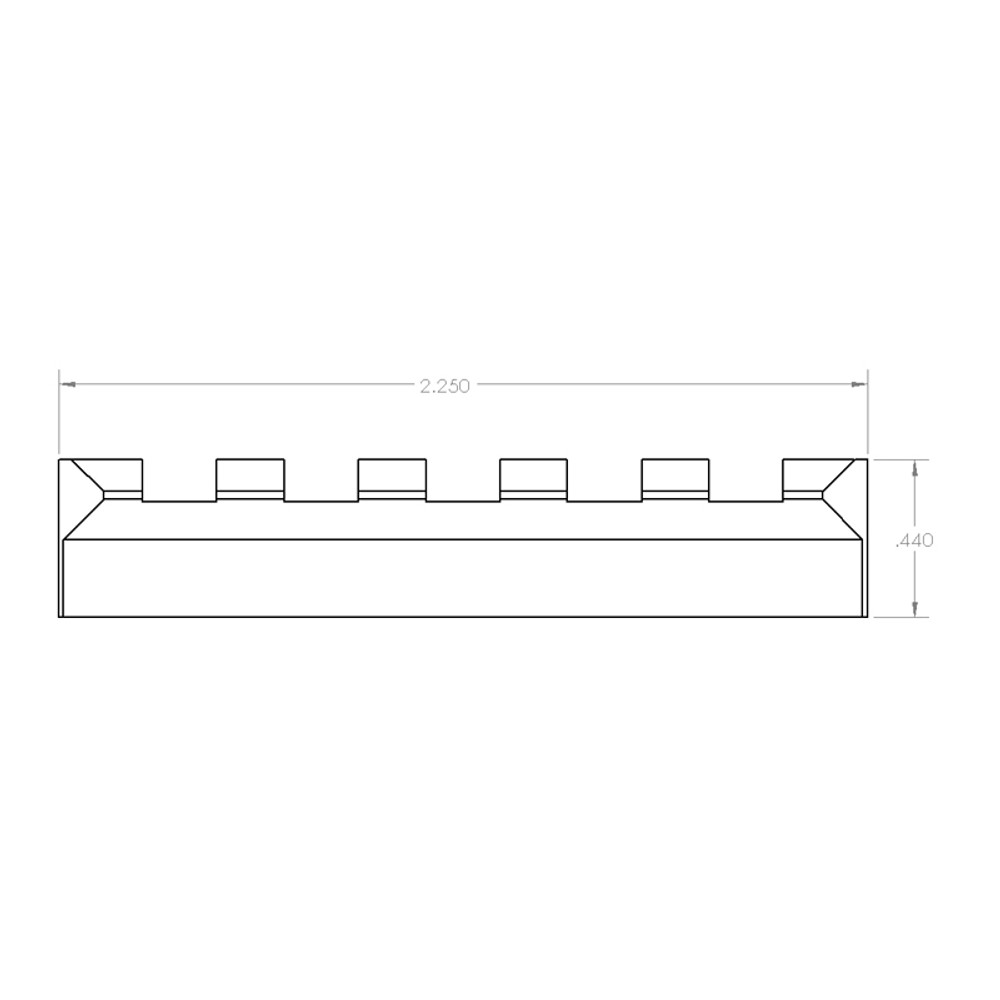 UIT Rail (Anschutz) to Picatinny Rail Bipod Adapter