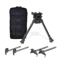 Versapod Battlepack 300 Series Picatinny Rail PRS Bipod with Molle pouch and interchangeable legs 9"- 12" height