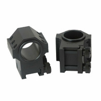 USTS® - McBros Double Width 4140 Steel Scope Rings, 30mm  w/1" Inserts - 1.270" High Profile - Smooth (McBros - 660-MCA) USTS® - McBros Double Width 4140 Steel Scope Rings, 30mm  w/1" Inserts - 1.270" High Profile - Smooth (McBros - 660-MCA)