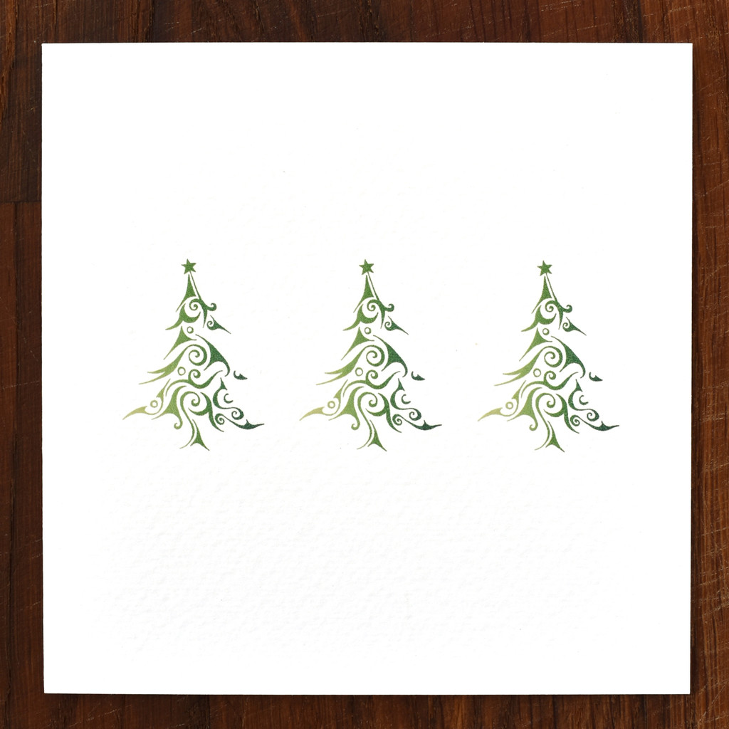 Christmas Trees Cards - pack of 6