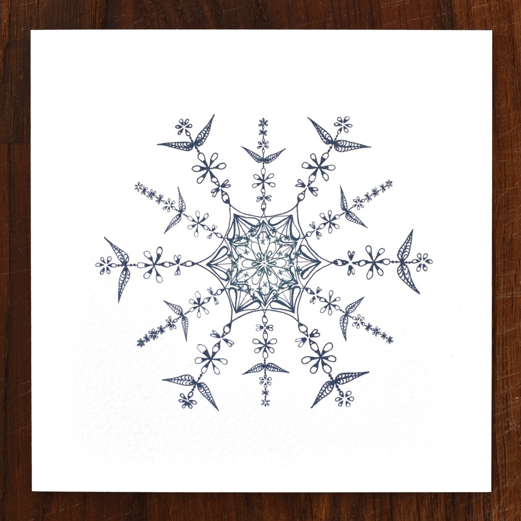 Snowflower Cards - pack of 6