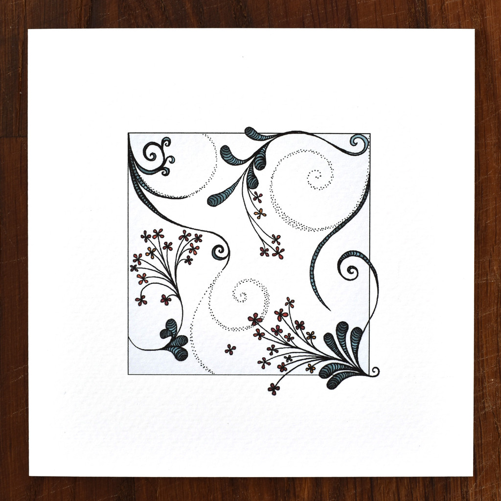 Bunches and Spirals Card