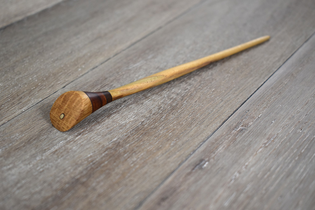 Oak, Sapele, Black Walnut & Cherry Wood Hair Pin