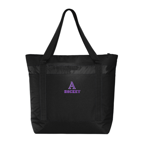 Port Authority Large Tote Cooler with Amherst Hockey Embroidery 