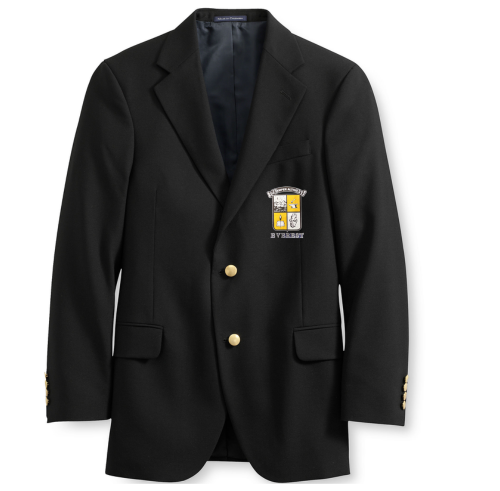   Boys Single Breasted Blazer-With Everest Academy Embroidery-9th Grade-12th Grade ONLY