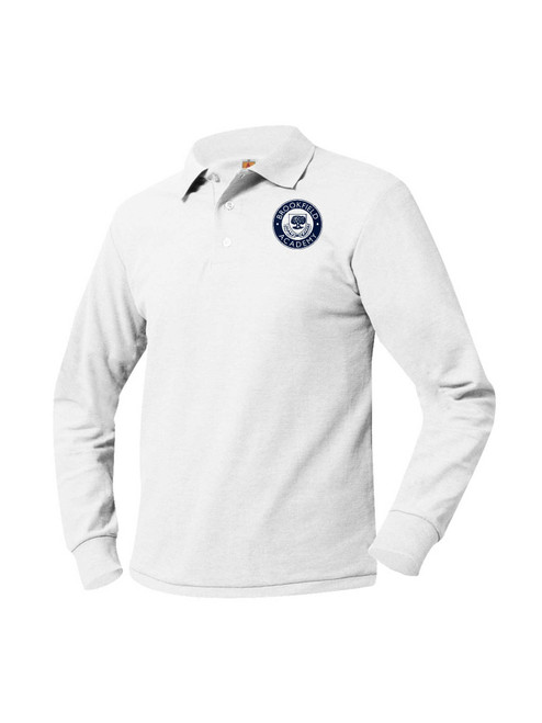   Tech Polo Pique Long Sleeve-With Brookfield Academy School Logo