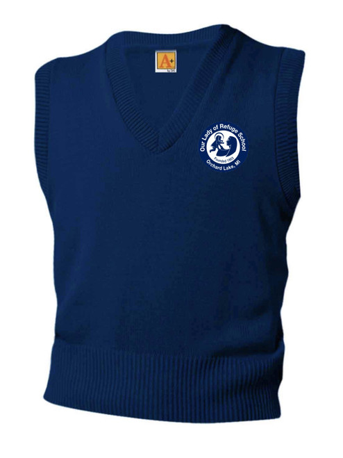  Sweater Vest V-Neck-With Our Lady of Refuge Embroidery