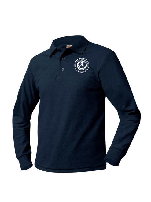     Tech  Polo Pique Long Sleeve-Our lady of Refuge Embroidered