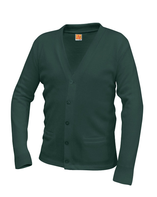  Sweater Cardigan with Pocket Button V-Neck With SCA Eagles Embroidery