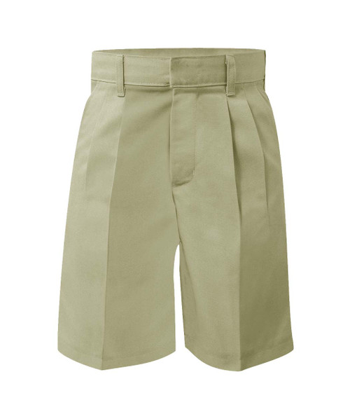 Short Boys Pleated Button Tab