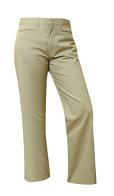     Mid-Rise Flat Front Girls Pant-Khaki