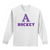 Port & Company Long Sleeve Essential T-Shirt with Amherst Hockey Heat Press