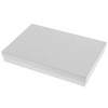 9" x 6" White swirl Cotton Filled Boxes - G96W