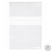 2 mil. White block Plastic zip lock bags  9" x 12" - B92W