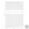 White block Plastic zip lock bags 8" x 10" pk/100 - B811W