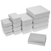 Assorted size white cotton filled boxes - G40W