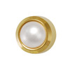 Mini Pearl, Gold Plated - R1157