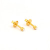 Mini Pearl, Gold Plated - R1157